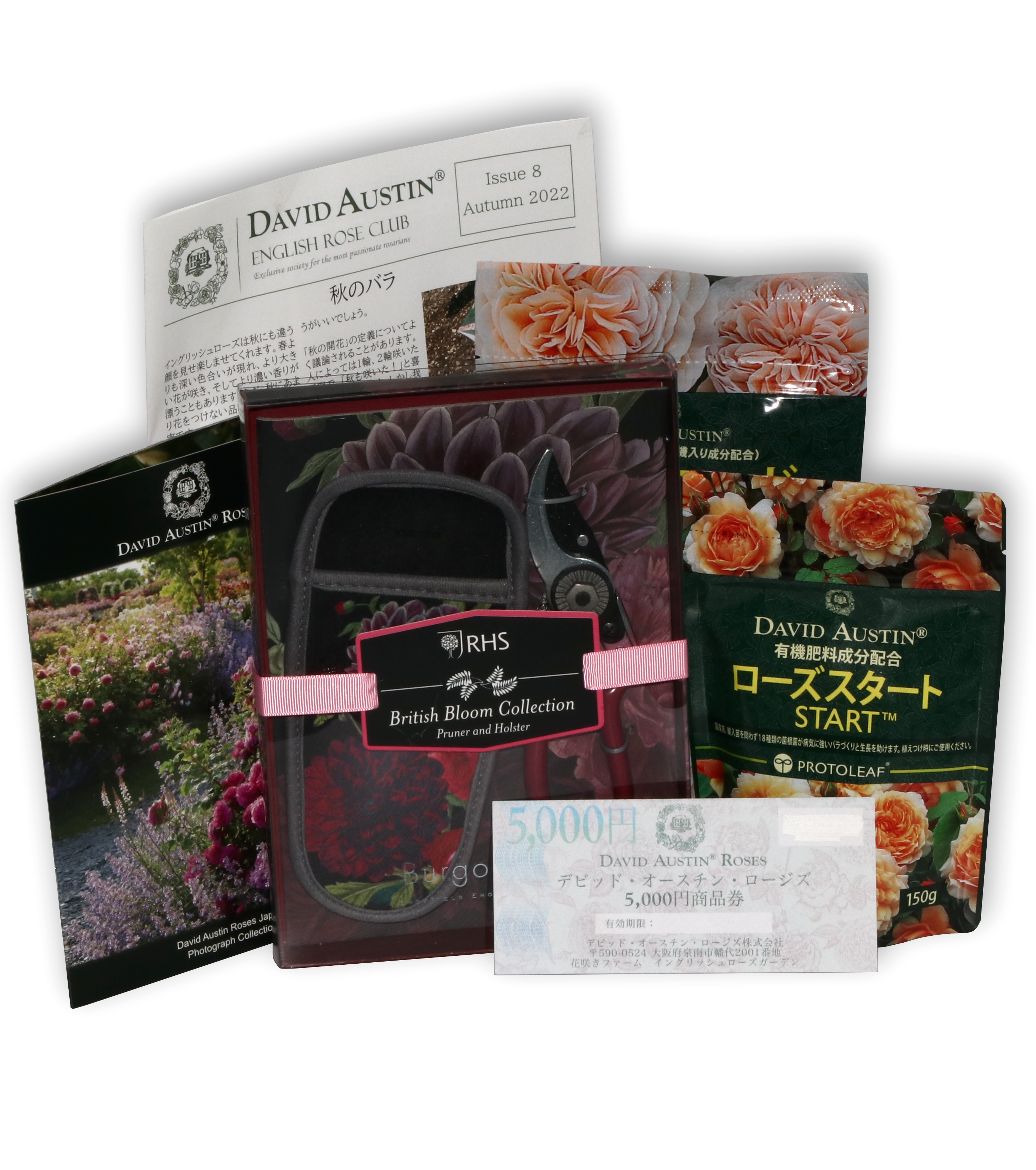 デビッド・オースチンイングリッシュローズクラブ 1年間 (SET A/ガーデニングセット) - David Austin English Rose  Club Membership 1YR SET A(Gardening Set)