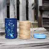 Burgon＆Ball社 缶入り麻ひも  蝶とフラワー - RHS BRITISH MEADOW TWINE IN A TIN